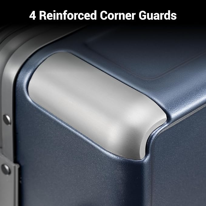 Carry On Luggage Airline Approved Zipperless with Aluminum Frame